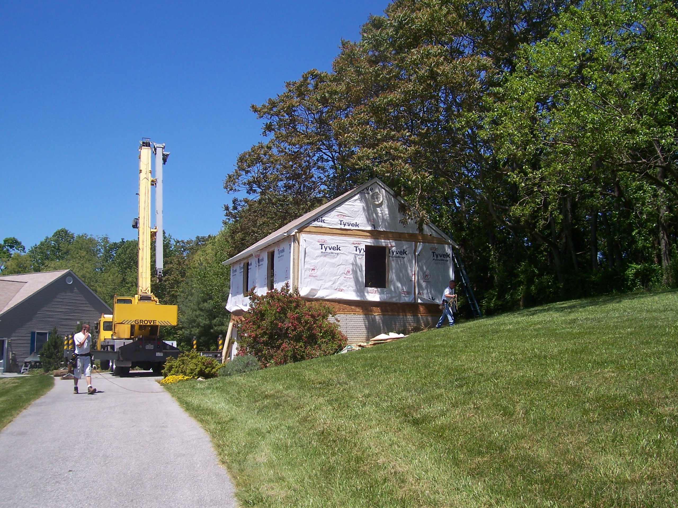 Garage goes up! Raising the roof! - Dorman Home Remodeling